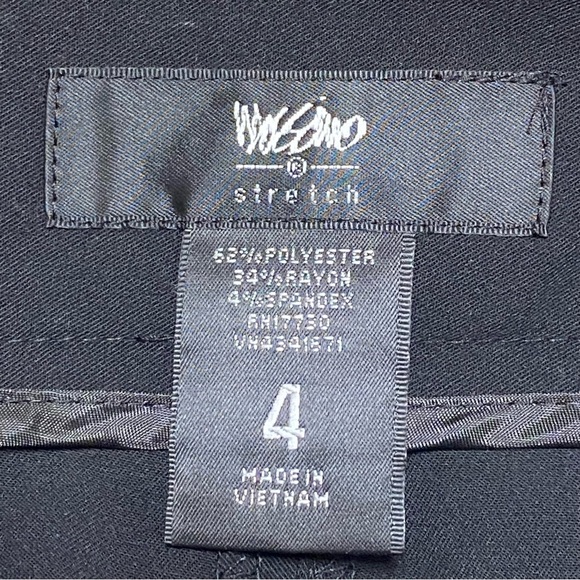 Mossimo Black Cropped Pants Size 4 Modern Fit Stretch Minimalist Business Casual - Picture 3 of 5